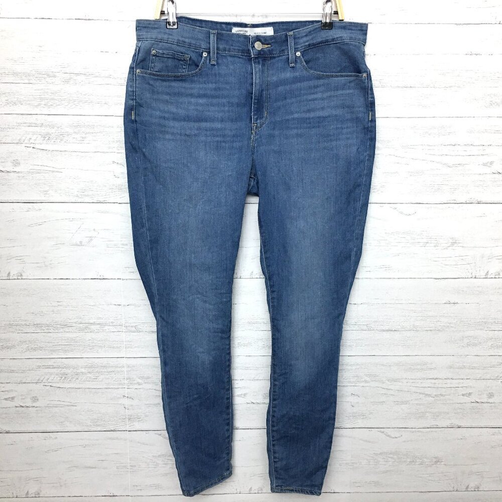 Levi's Signature Women's Skinny Jeans Mid Rise Stretch size 16 length 30"